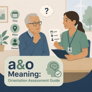 A&O alert and oriented explained as a mental status assessment finding