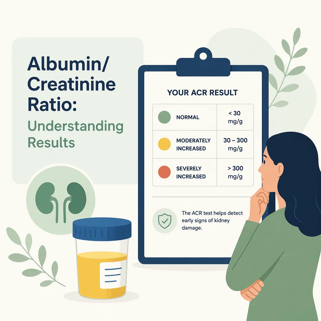 Risultati del test rapporto albumina-creatinina spiegati per valutare la salute dei reni