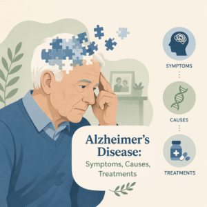 Alzheimer's disease explained including its symptoms, causes, and treatments