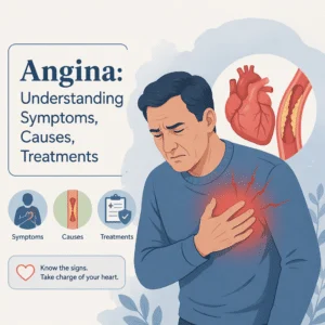 Angina explained including its symptoms, causes, and treatments