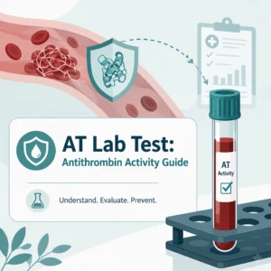 AT Labortest zur Messung der Antithrombin-Aktivität zur Beurteilung der Blutgerinnung