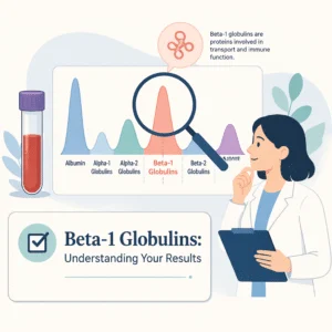 Resultados del análisis de beta-1 globulinas en sangre explicados para evaluar las proteínas séricas
