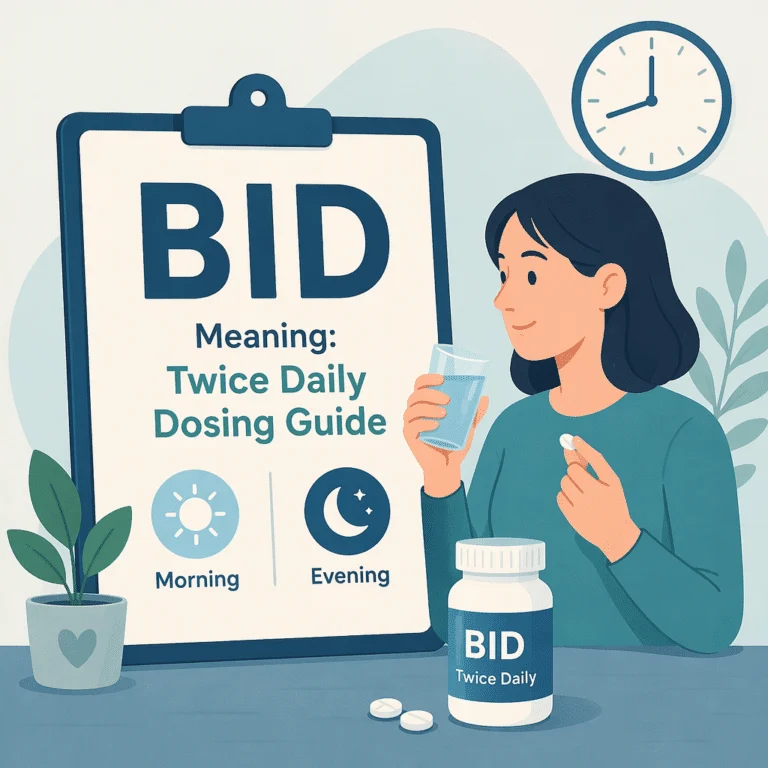 Dois comprimidos, um de manhã e um à noite, ilustrando o remédio de 12 em 12 horas (BID)
