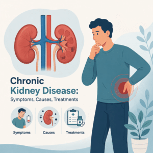 Chronic kidney disease explained including its symptoms, causes, and treatments