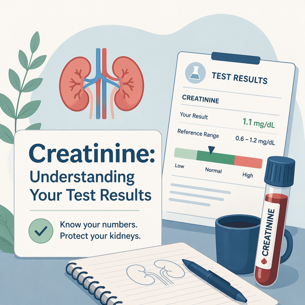 Creatinine blood test results explained for assessing kidney function