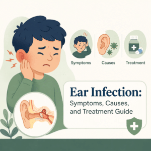 Ear infection explained including its symptoms, causes, and treatment