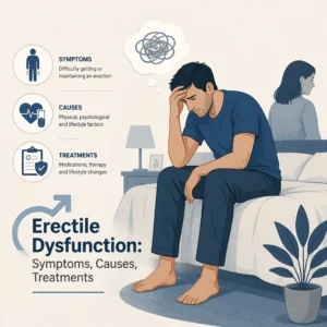 La dysfonction érectile expliquée : symptômes, causes et traitements