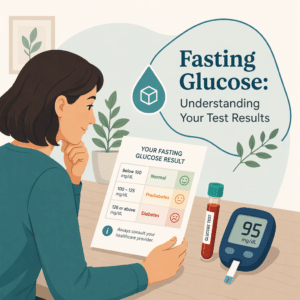 Fasting glucose blood test results explained for screening for diabetes
