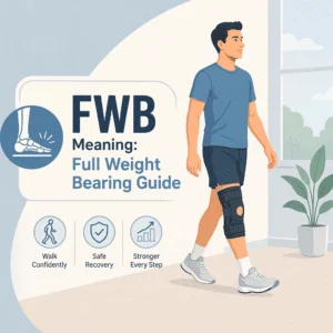 شرح تحمّل الوزن الكامل FWB بوصفه مرحلة أساسية في التعافي الحركي