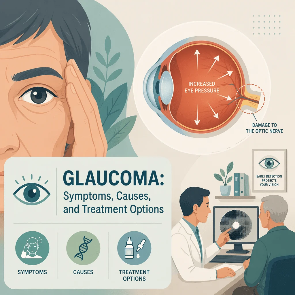 Glaucoma explained including its symptoms, causes, and treatment options