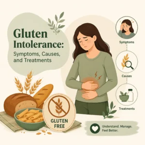 Gluten intolerance explained including its symptoms, causes, and treatments