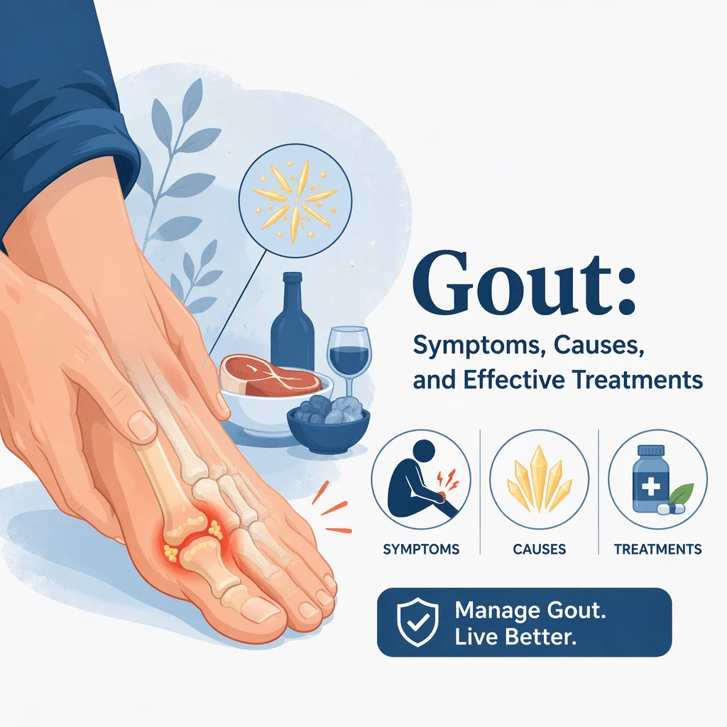 Gout explained including its symptoms, causes, and effective treatments
