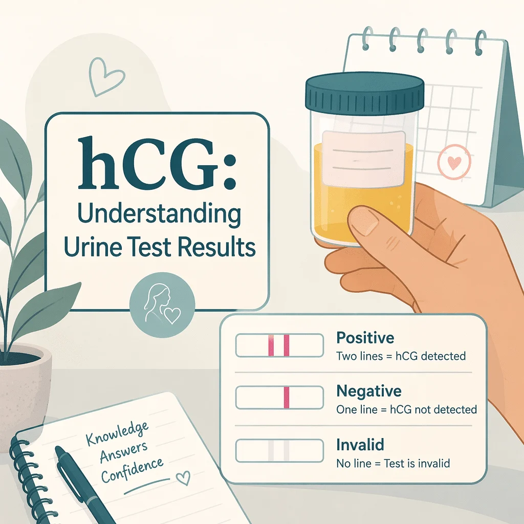 شرح نتائج تحليل هرمون الحمل (hCG) في البول لتأكيد الحمل وتحديد عمره