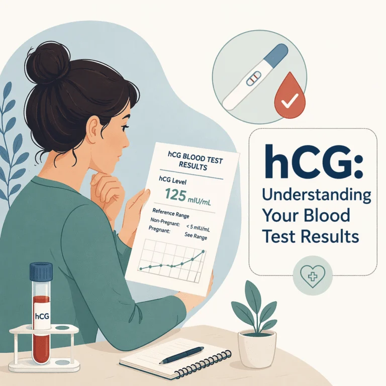 Resultado do exame de sangue beta hCG explicado com valores por semana de gravidez