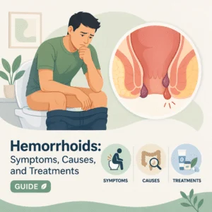 Hemorrhoids explained including their symptoms, causes, and treatments