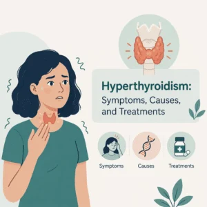 Hyperthyroidism explained including its symptoms, causes, and treatments
