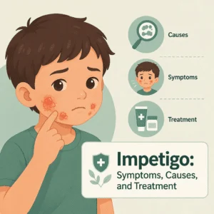 Impetigo explained including its symptoms, causes, and treatment