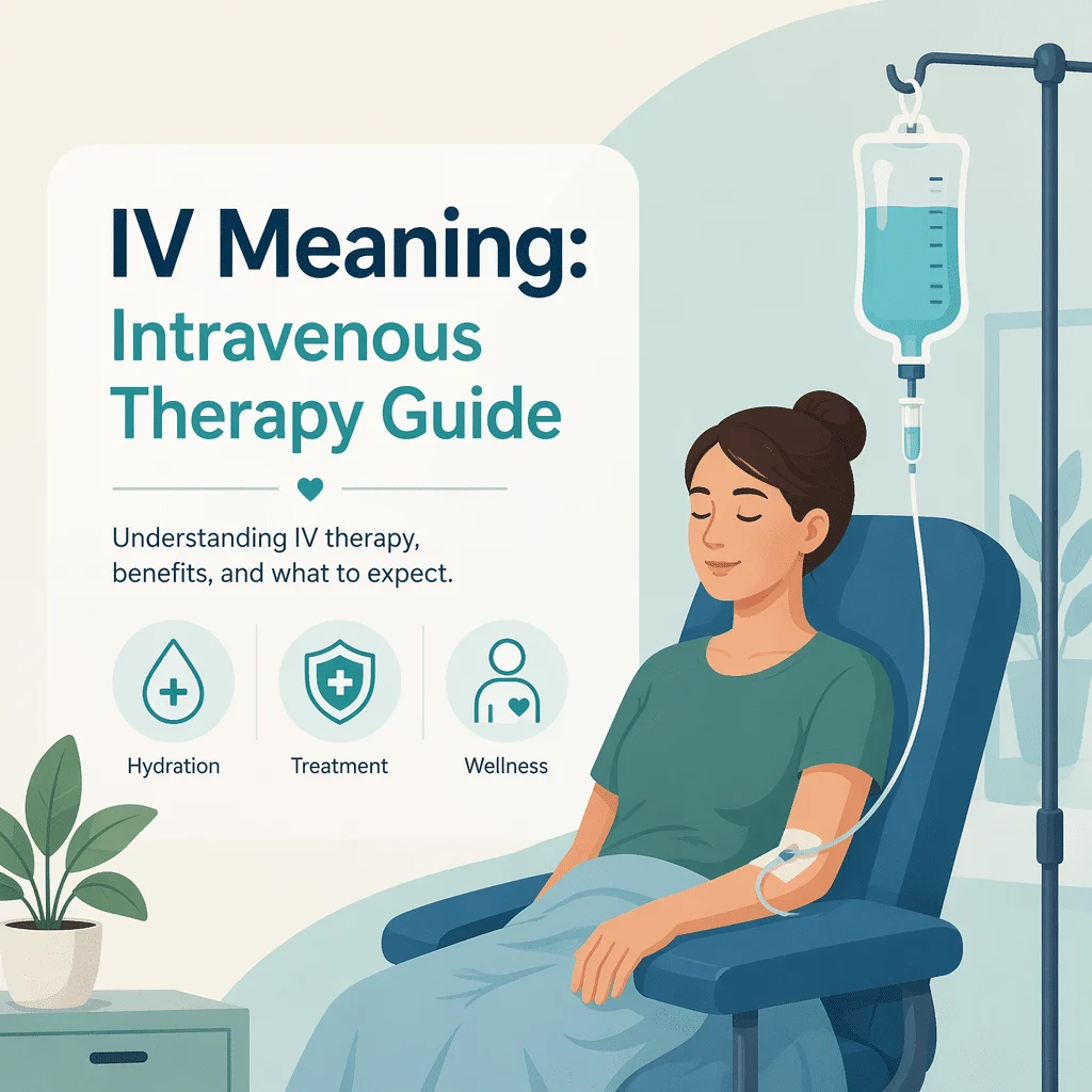 IV intravenous therapy explained for delivering fluids and medication into a vein