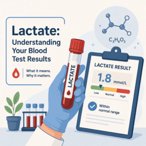 Lactate blood test results explained for assessing oxygen delivery