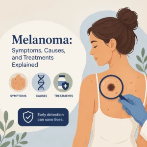 Melanoma explained including its symptoms, causes, and treatments