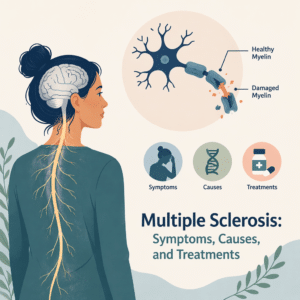 Multiple sclerosis explained including its symptoms, causes, and treatments