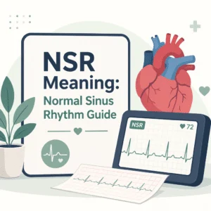 NSR normal sinus rhythm explained as a healthy heartbeat pattern on ECG