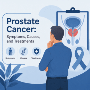 Prostate cancer explained including its symptoms, causes, and treatments