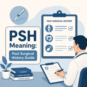 اختصار PSH للتاريخ الجراحي السابق المستخدم في سجلات المرضى