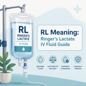 RL Ringer's lactate IV fluid explained for fluid and electrolyte replacement