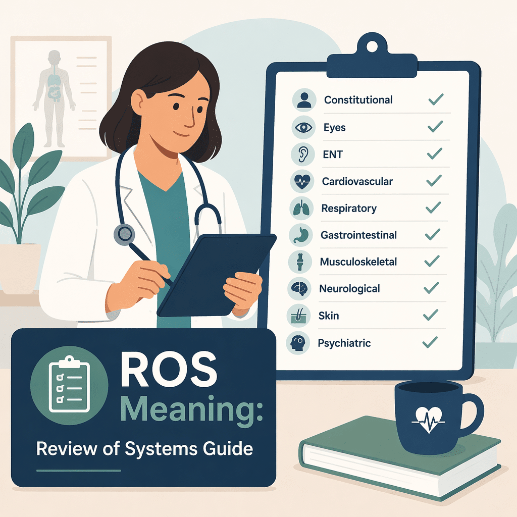 ROS review of systems explained as part of a clinical assessment