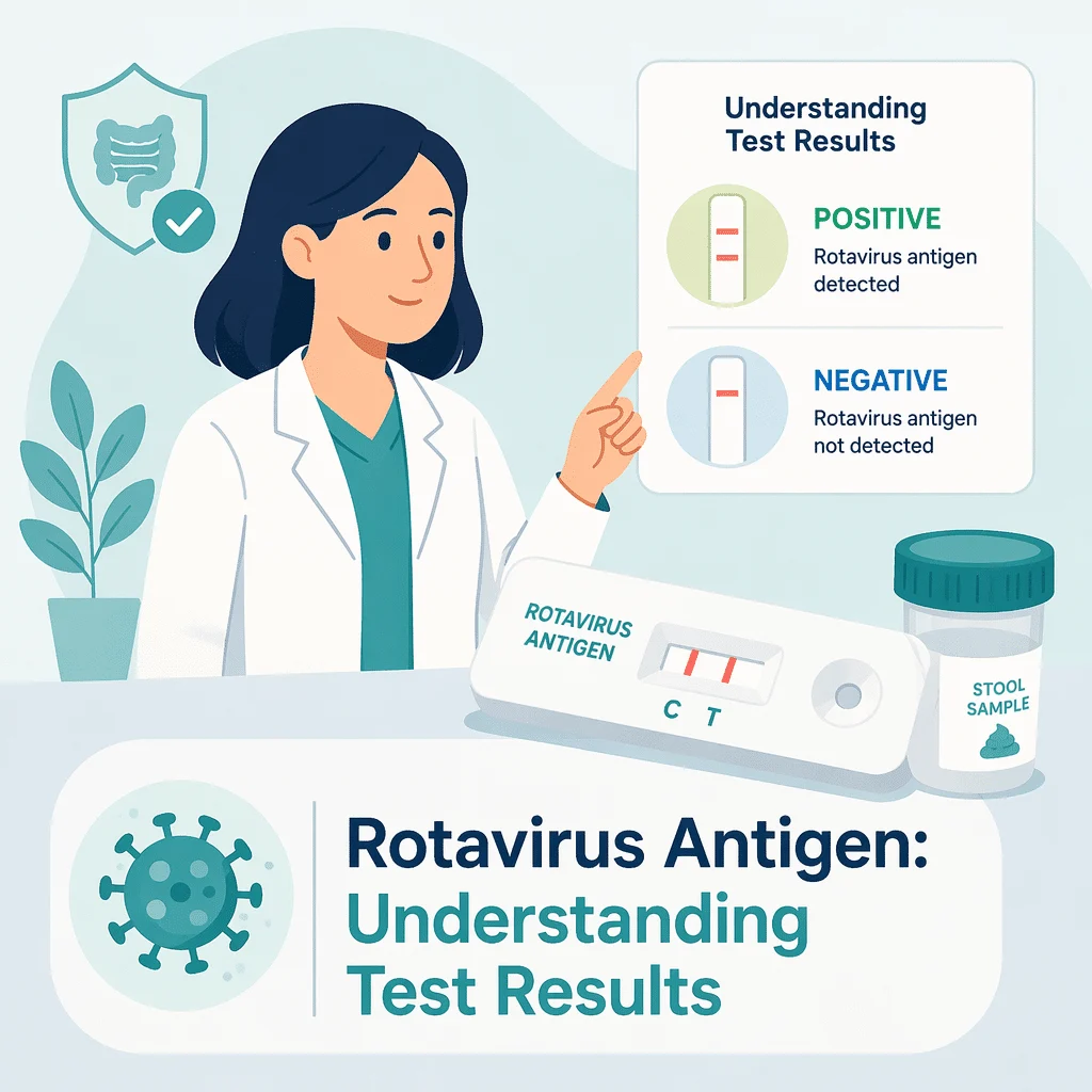 Risultato del test antigenico per rotavirus nelle feci spiegato per interpretare i risultati