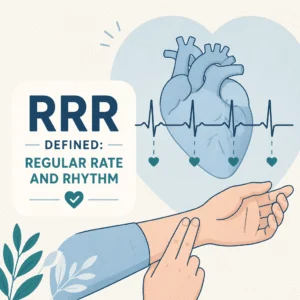 RRR (rythme régulier) expliqué comme un résultat normal à l'examen cardiaque