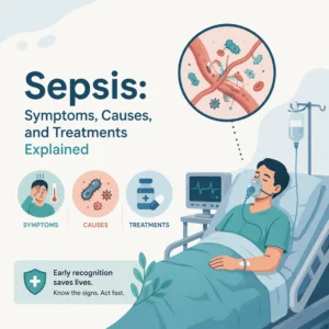 Sepsis explained including its symptoms, causes, and treatments
