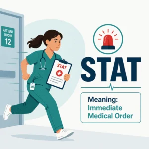 أمر STAT الطبي يعني أن العلاج يجب أن يُعطى فورًا