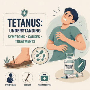 Tetanus explained including its symptoms, causes, and treatment options